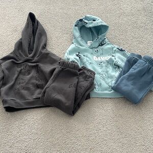 GAP Mickey Sweatsuit & Bluey Set